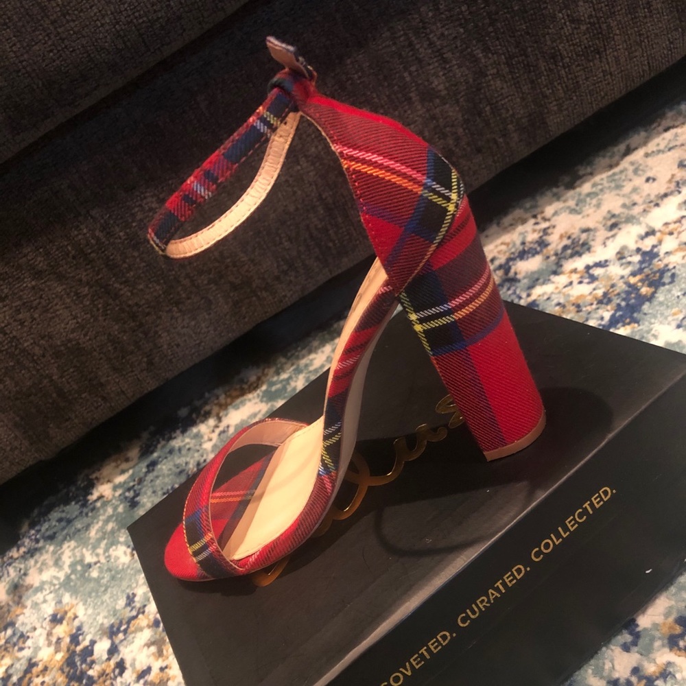 Plaid Me Baby Strappy Heels